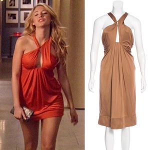 DVF dress, halter, size 10, cutout. New with tags